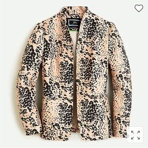 JCREW Going-out blazer in leopard print